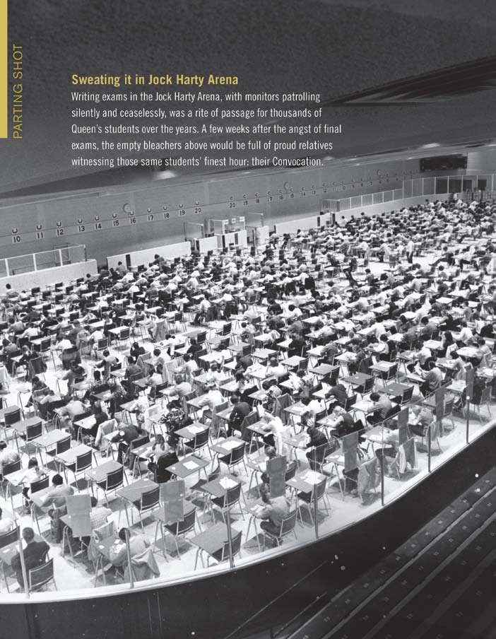 Exam-writing in Jock Harty Arena, circa early '70s